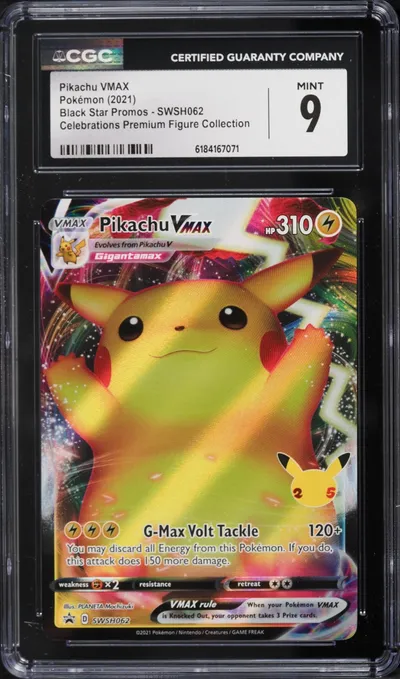 2021 #SWSH062 Pikachu VMAX CGC 9
