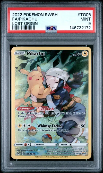 2022 #TG05 Full Art/Pikachu PSA