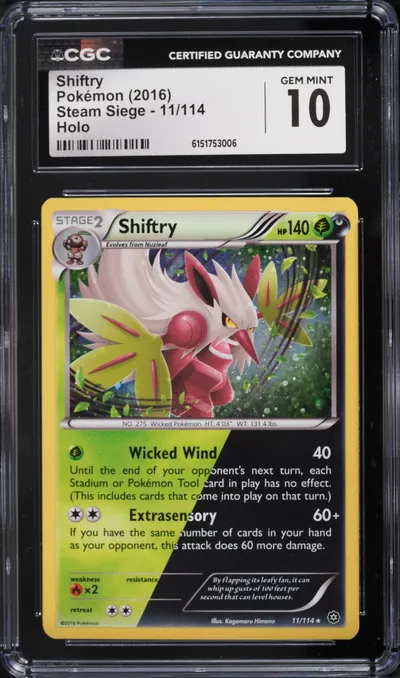 2016 Pokemon XY Steam Siege Holo