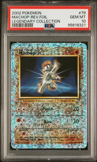 Machop-Reverse Foil PSA