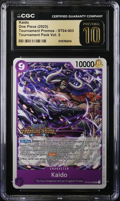 2023 #ST04-003 Kaido CGC 10 Pris