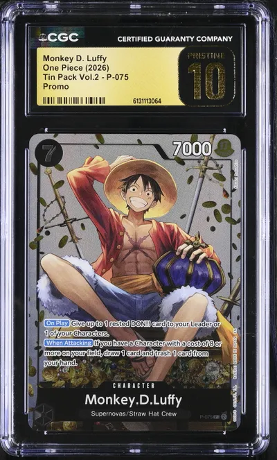 2026 #P-075 Monkey D. Luffy CGC