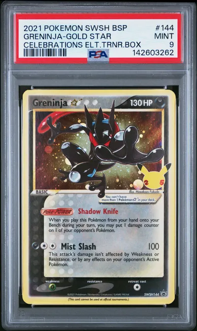 Greninja-Gold Star PSA